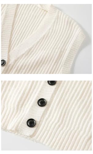 Men's V-Neck Knit Sweater Winter Warm Casual Cardigan Soft Slouchy Comfortable Vest Pullover for Men4