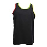 BaronHong Tomboy Trans Lesbian Cotton Chest Binder Plus Size Long Tank Top Outerwear(Black,4XL)