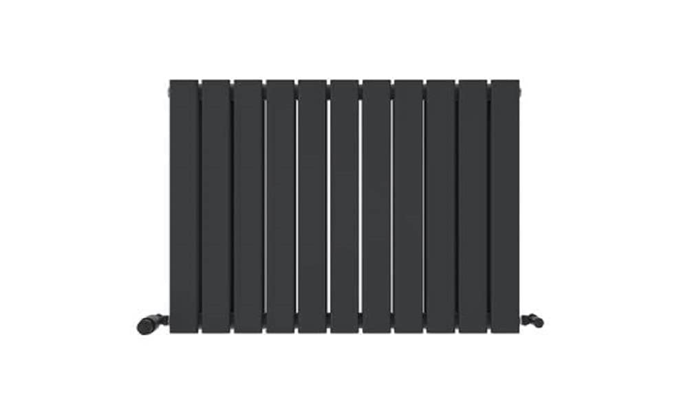 iBathUK Apex Horizontal Radiator, Double Flat Panel Radiators, 600x836mm Slim Radiator for Bathroom,Kitchen,Living Room- Anthracite — image 1