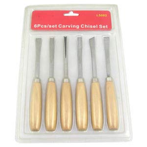 Inditrust 6pcs Wood carving set chisel set for home and professional use 1