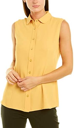 sleeveless button blouse