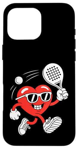 Love Padel �L���[�g �o�����^�C�� �n�[�g �X�}�z�P�[�X iPhone 16 Pro Max �p