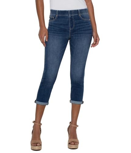Liverpool Los Angeles Chloe Pull-On Crop Skinny with Rolled Cuff in Fowler Fowler 4