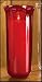 US Gifts Sanctuary Globe - Ruby Pot Fired Glass 10" H - Christian Brands Church Supply