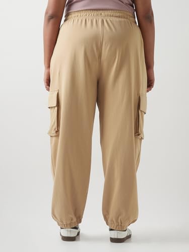 Image of Bewakoof Women's Loose Mid Rise Joggers