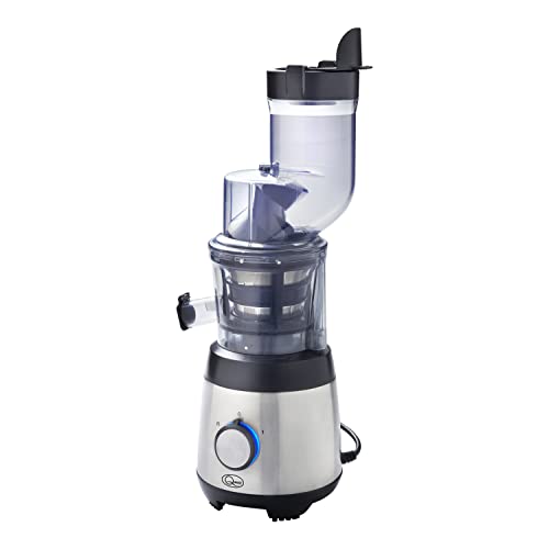 Quest 32889 Slow Juicer/Cold Press Masticating Juicer/Quiet, Efficient Motor/Higher Nutritional Value/Higher Juice Yield/Makes Pulpy Juice/Easy Operate & Clean / 300W