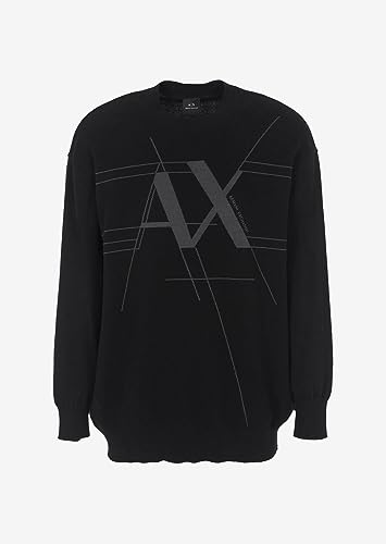 Armani Exchange Men's Cotton Rayon Pullover Logo Sweater3