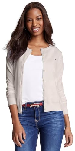 Image of TOMMY HILFIGER Women's Solid Cardigan Sweater with Regular Buttons Collection 2025