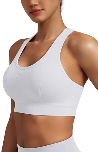 Image of MIRITY Women Racerback Sports Bras - High Impact Workout Gym Activewear Bra Pack of 5