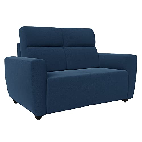 Image of Wakefit Sofa Set | 3 Year Warranty | Sofa 5 Seater, 5 Seater Sofa for Living Room, Wooden Sofa Set, Sofa Set 3+2 Seater - Belize(Malphino : Cobalt Blue)