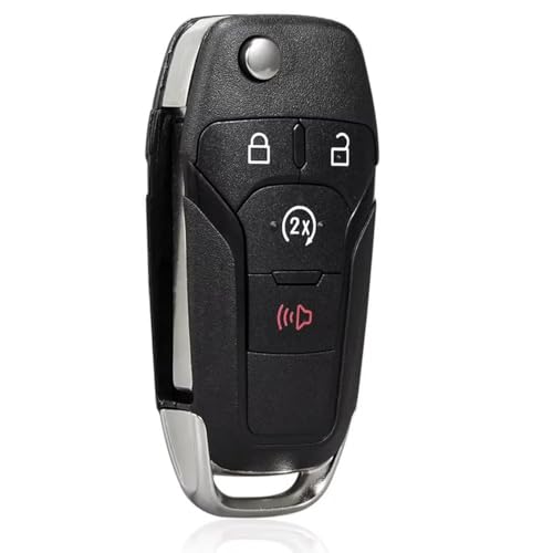 No Programming Needed. New Keyless Remote Flip Key Shell fits for Ford Fusion F-150 F-250 F-350 Key Fob Shell- no Programming Needed - N5F-A08TAA, 5923694 - No Battery transponder Batteries