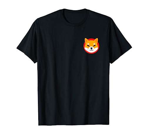 Shiba Inu Logo Pocket Digital Currency Coin Blockchain Lover T-Shirt, Black