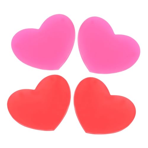 NAMOARLY 4pcs Heart-Shaped Tennis Racket Vibration Dampeners Silicone Vibration Absorbers for Racket