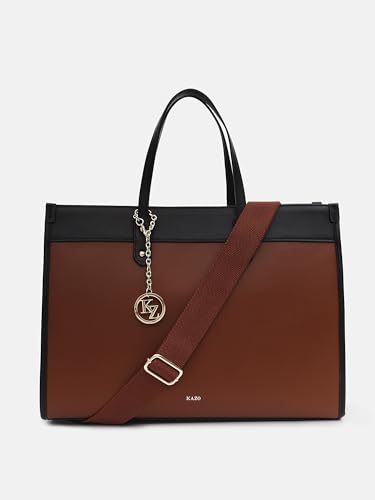 Image of Kazo Marquis Tote | Premium Faux Leather Handbag for Women | Elegant Structured Shopper with Versatile Functionality