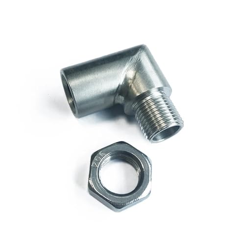 Adaptateur capteur O2 M18x1,5 à 90 degrés pour rallonge d'échappement auto
