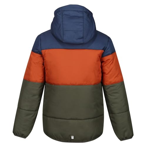 Childrens/Kids Lofthouse VII Terrain Print Padded Jacket (11-12 Years) (Admiral Blue/Burnt Copper)3