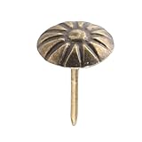 - Fabriqué en fer, ferme et Clous de tapisserie d\'ameublement de cru de 100 PCS, clous de meubles de tapisserie d\'ameublement de ferrures de balises en métal(10 * 14mm)