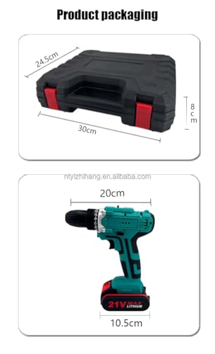 Cordless Drill Driver 21V, Wuppertal Cordless Hammer Drill Set, 45N.m Battery Drill, 25+3 Torque Set, 2-Speed, LED Light, 1500mAH Battery, 30PCS Electric Drill Set for Home and Garden DIY Project 7 Cordless Drill Driver 21V, Wuppertal Cordless Hammer Drill Set, 45N.m Battery Drill, 25+3 Torque Set, 2-Speed, LED Light, 1500mAH Battery, 30PCS Electric Drill Set for Home and Garden DIY Project - Image 7