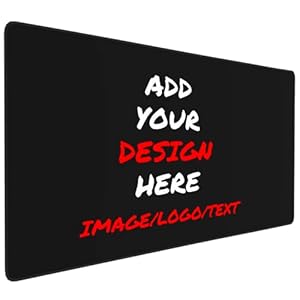 Custom Mouse Pad with Printing of Your Own Photo Image Logo Text Customized Personalized Mousepad for Birthdays, Mother’s, Father’s Day or Office Gift (16 x 29.5 in)
