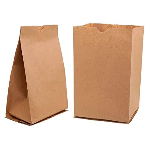 Nicole Home Collection 1039 Brown Kraft Paper Lunch Bags | Pack of 40 Household Essentials Cover