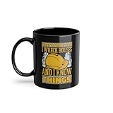 I Wreck Houses And I Know Things Home Wrecker Experten Kaffeetasse | Abbruchunternehmen Heimwerken Hausabbruch Tasse Schwarz (04844W)