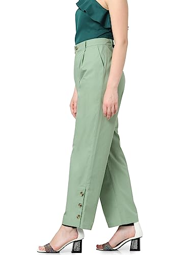 Image of VERO MODA Women's Straight Fit High Rise Pants