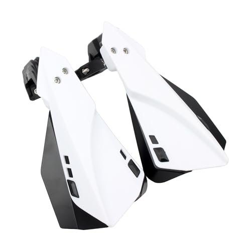 Protège-mains universel moto protégez vos doigts des chocs en motocross blanc
