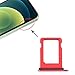 Produktbild Wigento SIM Karten Halter für Apple iPhone 12 Mini Rot Card Tray Ersatzteil Neu