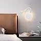 ERWEY Leselampe Bett, Leselampe Wandmontage 3W+8W Bettlampe mit Schalter und USB-Aufladung,LED Wandlampe Leselicht 360° Schwenkbar Schwanenhals mit Stecker und Kabel für Schlafzimmer, Weiß