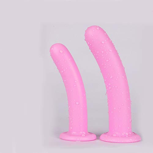 ディルド 吸盤付 初心者 細いアナルプラグ アナルグッズ シリコン製アナルディルド あなる 男性 女性用 柔らかいふわふわ 細めのディルド アナル拡張 あなるぷらぐ 開発 初心者あなるプラグ 外出 練習用アナルストッパー（S+L,ピンク） - 画像4