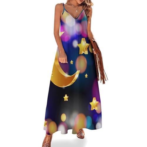 Robe Longue pour Femme Été Chic Robe Maxi Plage et Voyage sans Manches Légère