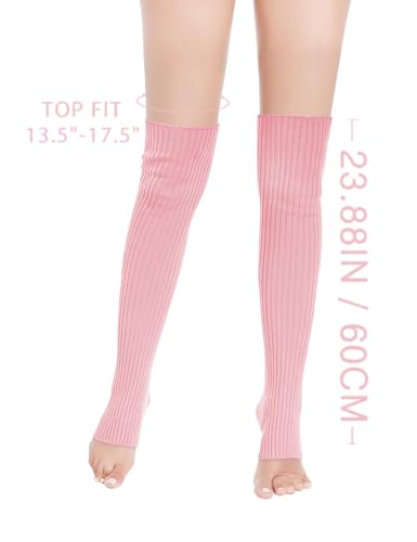 Image of v28 Women's Neon Knit Leg Warmer for 80s Party Dance Sports Yoga