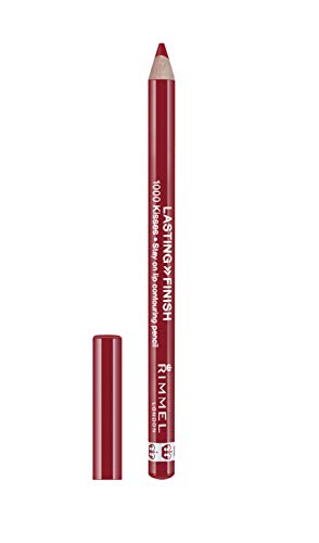 Rimmel London 1000 Kisses Lipliner Perfilador de Labios Tono 021 Red Dynamite - 4 gr