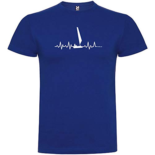 Camiseta Náutica Sailing Heartbeat Manga Corta Hombre Azul Royal 3XL