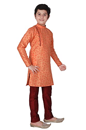 Silk Indian Ethnic Wear Kurta Set's For Kids Boys | 1 To 16 Years | Pack Of 1 (S-134)4