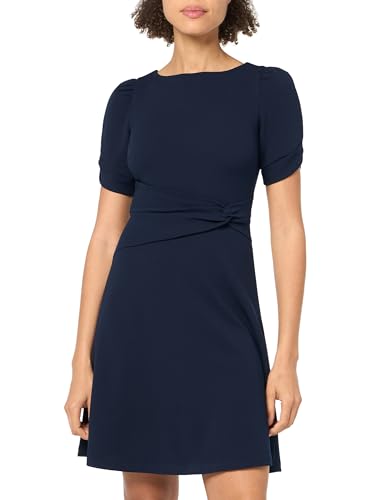 DKNY womens Short Sleeve Knotted Belt Front Dress