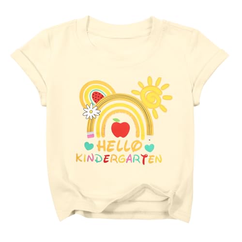 Image of Rollin Into Kindergarten Shirt Boys Girls First Day of Kindergarten T Shirts Little Kids Tee Top