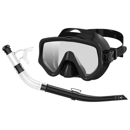 Yulokdwi Equipo de Snorkel para Adultos,Tubo y Gafas de Buceo - Máscara De Silicóna con Visor Panorámico para Natación Turismo En Islas Y Playa