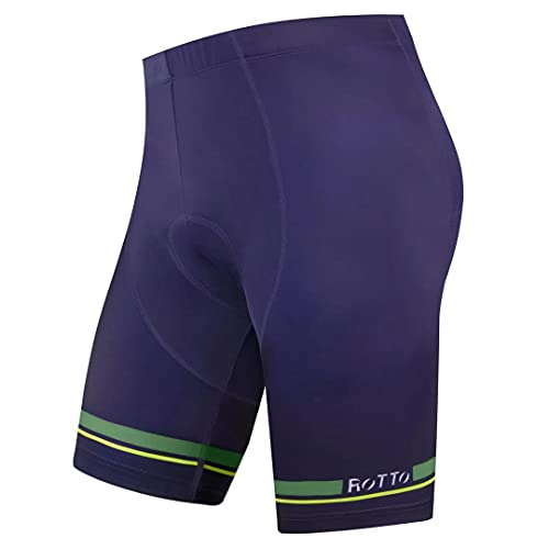 ROTTO Pantalones Cortos de Ciclismo para Hombre Pantalones Cortos de Bicicleta Acolchados