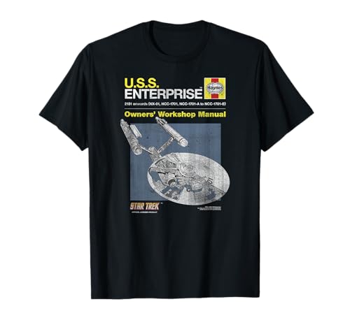 Star Trek The Original Series U.S.S Enterprise Manual T-Shirt