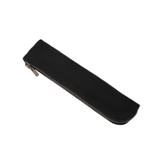 Image of Slim Pencil Case Small Pencil Pouch Pen Case (Black /CV)