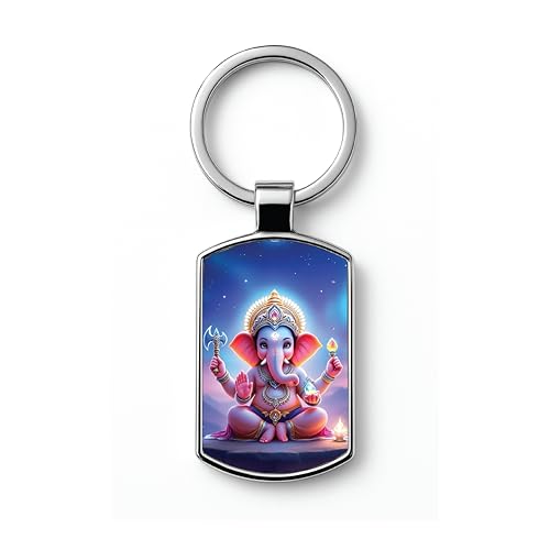 Image of Premium Printed Metal Keychain for Men & Women | High-Definition Artwork Print | Durable Key Ring for Car, Bike, Home & Office Keys | Stylish Decorative Key Holder Gift
