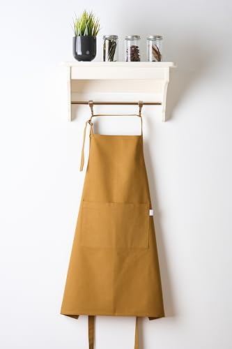 Image of Uni Plain Apron Title - 100% Cotton Kitchen Apron For Women & Men | Uni Plain, (28 inch X32 inch) | Durable Apron with Spacious Pocket - Perfect Kitchen Set for Home or Professional Use
