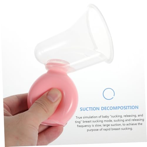 Extractor manual de leche 2 piezas rosa y azul miniatura 4