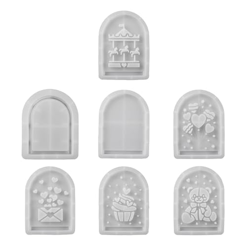 Moules en silicone silhouettes x7 pour résine et plâtre