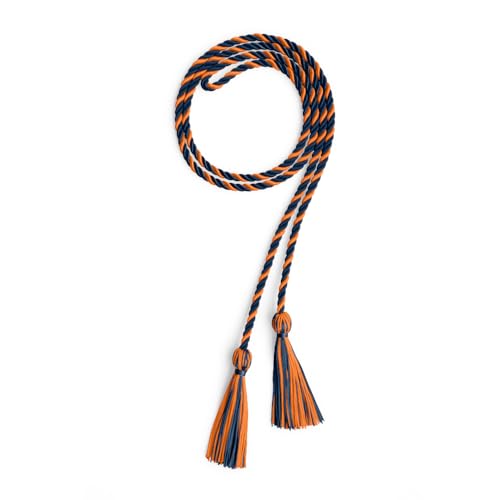 Image of Single Honor Cord Two-Color (Navy Blue /Orange)