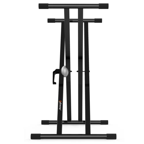Audibax Onyx 130 – Support de Clavier Articulé Double – Support pour Clavier Musical Électronique & CASCHA Banc de Clavier réglable en Hauteur I Tabouret de Piano Pliable I Banc de Piano rembourré - Les Beatles, Paul McCartney, John Lennon, RIngo Starr, George Harrison Audibax Onyx 130 - Support de Clavier Articulé Double - Support pour Clavier Musical Électronique & CASCHA Banc de Clavier réglable en Hauteur I Tabouret de Piano Pliable I Banc de Piano rembourré – Image 5
