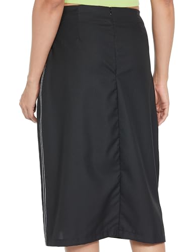 Image of Tokyo Talkies Women's Regular Fit A-Line Skirts | Strachable Skirts| Mid-Rise| Women Skirt | Skirt for Women