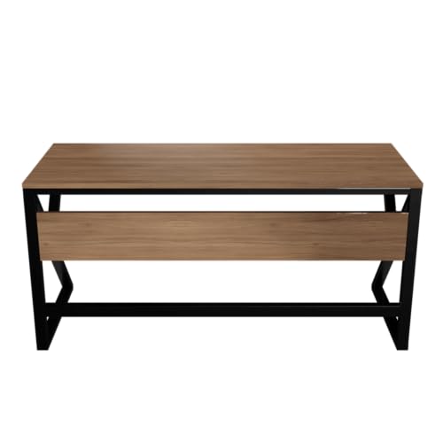 Image of Riyan Luxiwood Alden Computer Table in Engineering Wood for Home & Office, Simple Style Desk, Scratch Resistance Surface, Easy to Assemble, Study Table for Kids (Size-12 X 5 X 75 Cm) - Beige