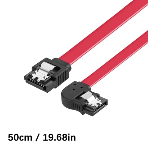 Cable SATAIII 6Gbps con conectores angulados y seguro miniatura 3
